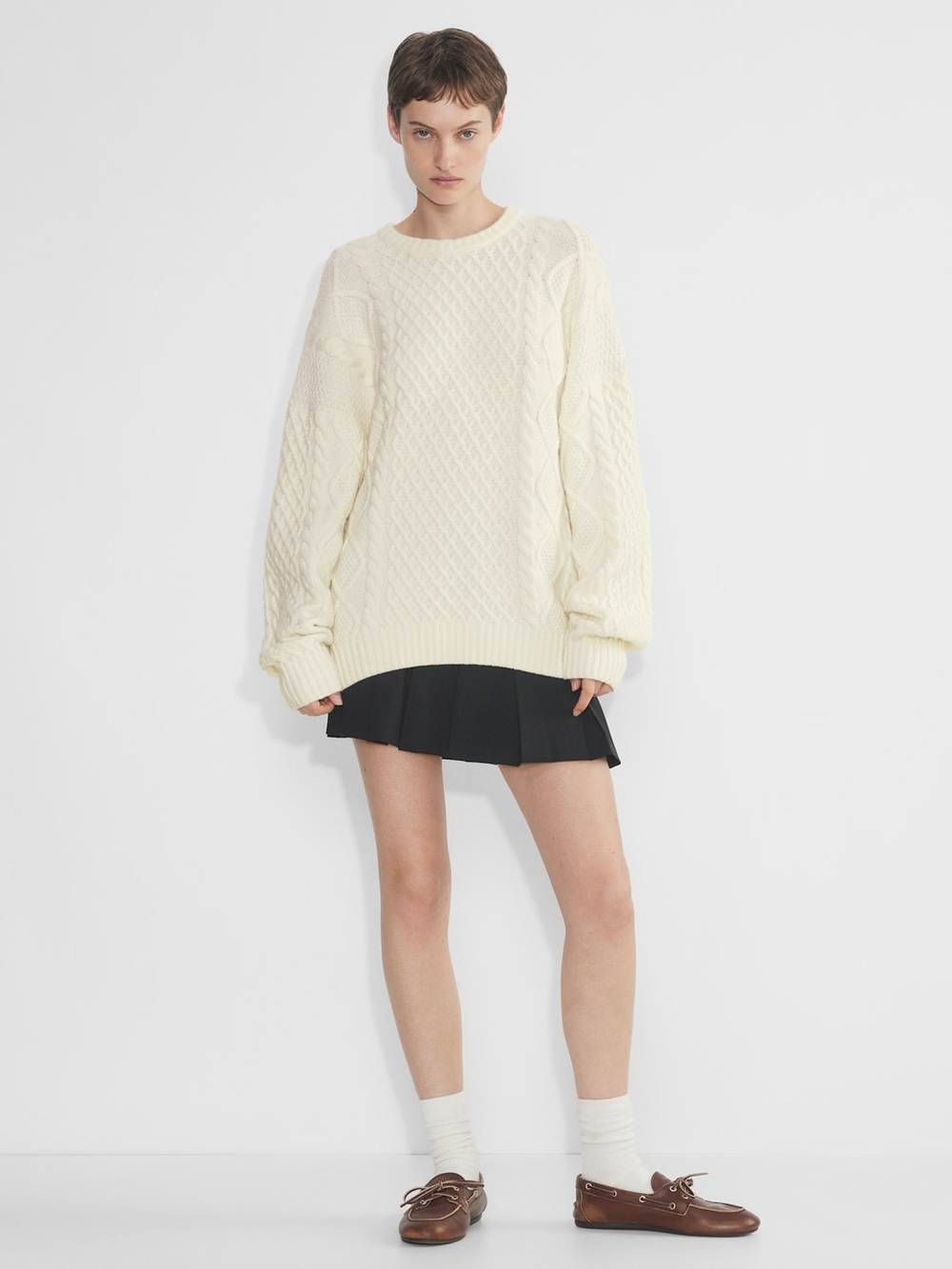 Aritzia Sunday Best Peggy Sweater - Merino Wool In Whisper White